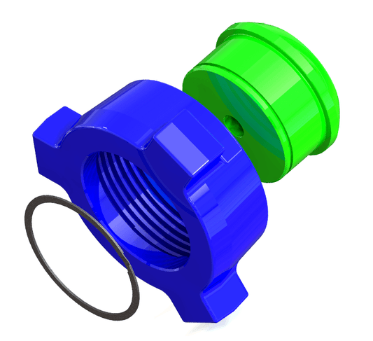 Blanking Cap, 2” 1502 M, 1/2" NPT Tap, 10000 psi, Sour Service