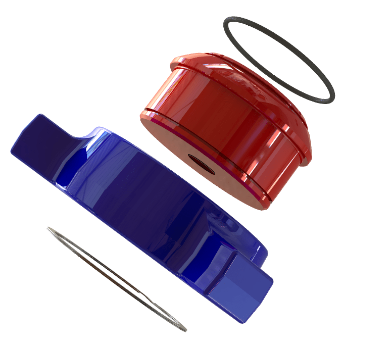 Blanking Cap, 2" 206 M, 1/2" NPT Tap, 2000 psi, STD Service