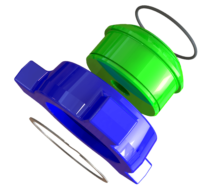 Blanking Cap, 3" 206 M, Autoclave Tap, 2000 psi, Sour Service