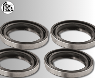 Hammer Union Seal, 1" to 4", Fig. 602/1002/1502, Nitrile NBR (Buna-N), 80/85/90 Duro, Stainless Steel Ring